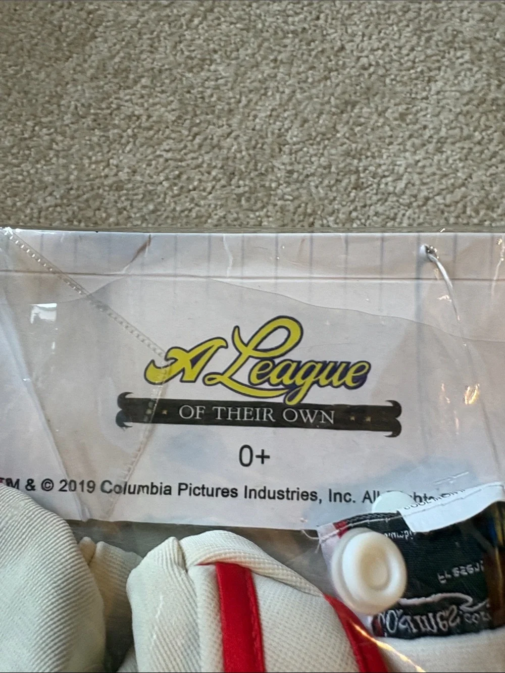 NIB A League of Their Own Coach Jimmy Baby Costume; Sz: 0-3 Months